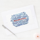 Rectangulaire Sticker Joyeux Noël (Enveloppe)