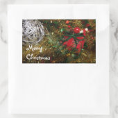 Rectangulaire Sticker Joyeux Noël (Sac)