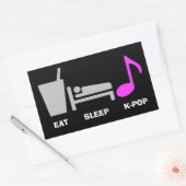 Rectangulaire Sticker Kpop Sleep (Enveloppe)