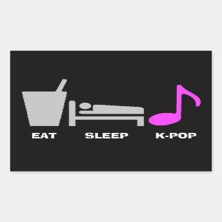 Rectangulaire Sticker Kpop Sleep