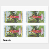 Rectangulaire Sticker Lakshmi Save-the-Date (Feuille)