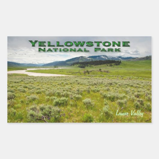 Rectangulaire Sticker : Lamar Valley #2 (Rectangle) (Devant)