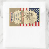 Rectangulaire sticker Las Vegas (Sac)