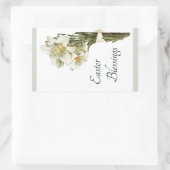 Rectangulaire Sticker Lilies de Pâques (Sac)