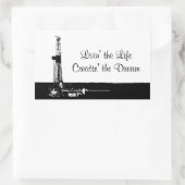 Rectangulaire Sticker "Livin' the Life" (Sac)