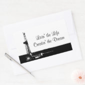 Rectangulaire Sticker "Livin' the Life" (Enveloppe)