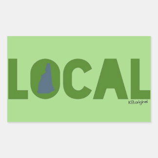 Rectangulaire sticker local New Hampshire