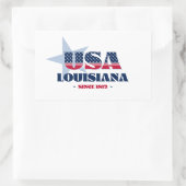 Rectangulaire Sticker Louisiana My Home State (Sac)