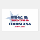 Rectangulaire Sticker Louisiana My Home State (Devant)