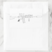 Rectangulaire Sticker M4 SOPMOD (Sac)