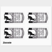 Rectangulaire Sticker Magic City Kitties (Feuille)