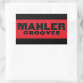 Rectangulaire Sticker Mahler Grooves (Sac)