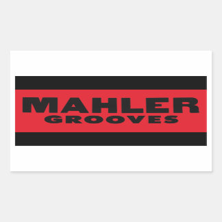 Rectangulaire Sticker Mahler Grooves