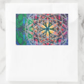 Rectangulaire Sticker Mandala 6 (Sac)