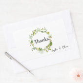 Rectangulaire Sticker Mariage de fleurs de champ romantique (Enveloppe)