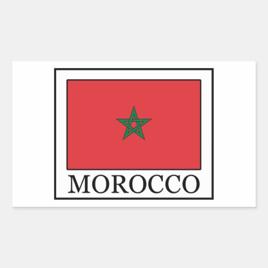 Rectangulaire sticker marocain (Devant)