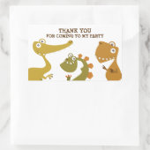 Rectangulaire Sticker Merci Dinosaur Land (Sac)