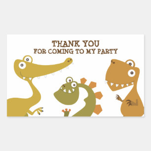 Rectangulaire Sticker Merci Dinosaur Land