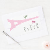 Rectangulaire Sticker Merci Inséparable (Enveloppe)