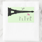 Rectangulaire Sticker Merci Inséparable (vert) (Sac)