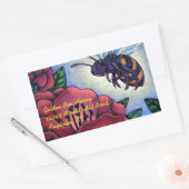 Rectangulaire Sticker Miel Bee Visite Fleurs Beekeeper Produit (Enveloppe)