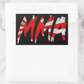 Rectangulaire Sticker MIXED MARTIAL ART Drapeau Sun Levant japon (Sac)