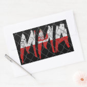 Rectangulaire Sticker MIXED MARTIAL ART polonais (Enveloppe)