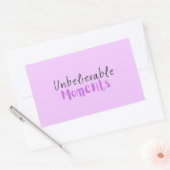Rectangulaire Sticker Moments incroyables (Enveloppe)