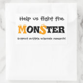 Rectangulaire Sticker Monster Sclérose en plaques (Sac)