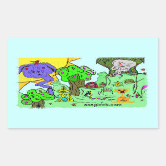 Rectangulaire Sticker Monster Valley