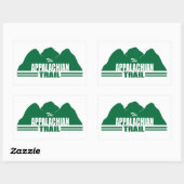Rectangulaire Sticker Montagne du sentier des Appalaches (Feuille)
