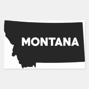 Rectangulaire Sticker Montana