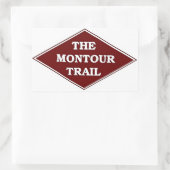 Rectangulaire Sticker Montour Trail (Sac)