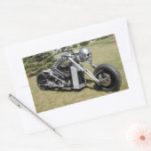 Rectangulaire Sticker moto style squelette (Enveloppe)
