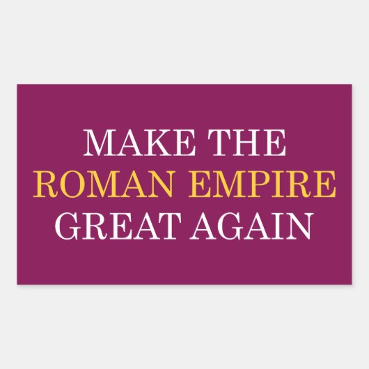 Rectangulaire Sticker MREGA (Devant)