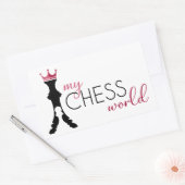 Rectangulaire Sticker My Chess World (Enveloppe)