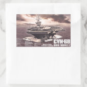 Rectangulaire Sticker Nimitz du porte-avions (Sac)