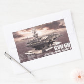Rectangulaire Sticker Nimitz du porte-avions (Enveloppe)