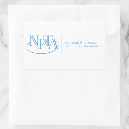 Rectangulaire Sticker NPTA (Sac)