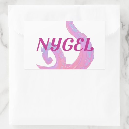 Rectangulaire Sticker NYGEL (Sac)