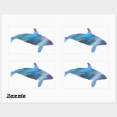Rectangulaire Sticker Orca De Style Acrylique (Feuille)