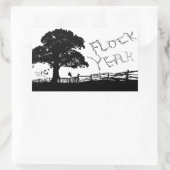 Rectangulaire Sticker Ouais Flock (Sac)