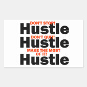 Rectangulaire Sticker ovale triple (Devant)