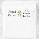 Rectangulaire Sticker pare-chocs, Fier parent, Survivant (Sac)