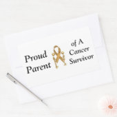 Rectangulaire Sticker pare-chocs, Fier parent, Survivant (Enveloppe)