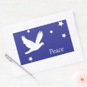 Rectangulaire Sticker Peace Dove (Enveloppe)