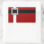 Rectangulaire Sticker père Noël (Sac)