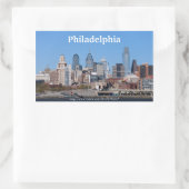 Rectangulaire Sticker Philadelphia Skyline (Sac)