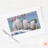 Rectangulaire Sticker Pingos Party (Enveloppe)