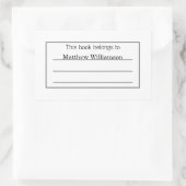 Rectangulaire Sticker plaque personnalisée (Sac)